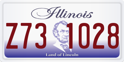 IL license plate Z731028