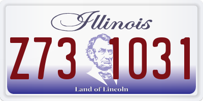 IL license plate Z731031