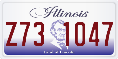 IL license plate Z731047