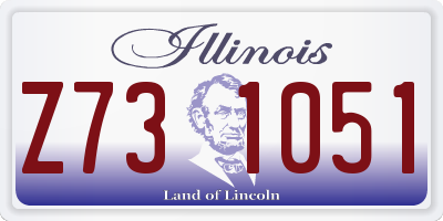 IL license plate Z731051
