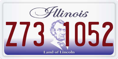 IL license plate Z731052