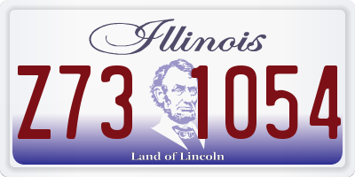 IL license plate Z731054