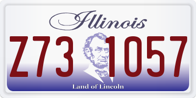 IL license plate Z731057