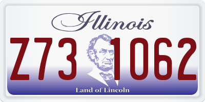 IL license plate Z731062