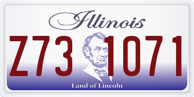 IL license plate Z731071