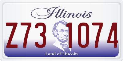IL license plate Z731074