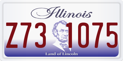 IL license plate Z731075