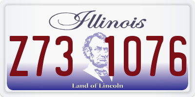 IL license plate Z731076