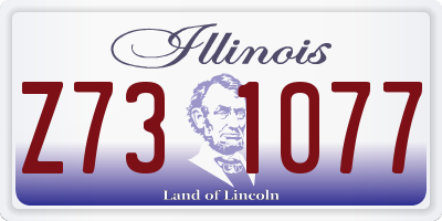 IL license plate Z731077