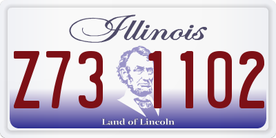 IL license plate Z731102