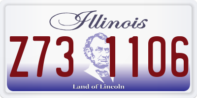 IL license plate Z731106