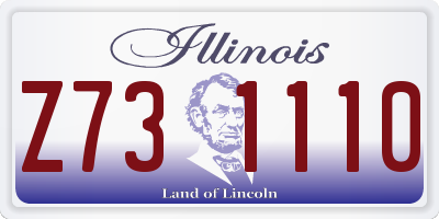 IL license plate Z731110