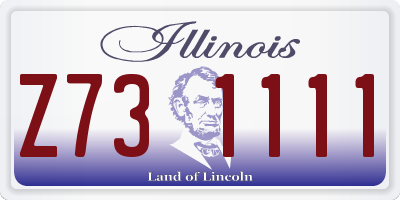 IL license plate Z731111