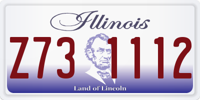 IL license plate Z731112