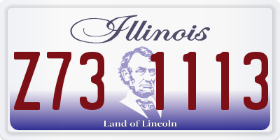 IL license plate Z731113