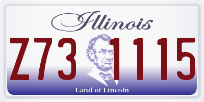IL license plate Z731115