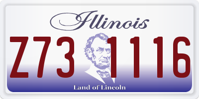 IL license plate Z731116