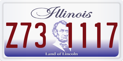 IL license plate Z731117