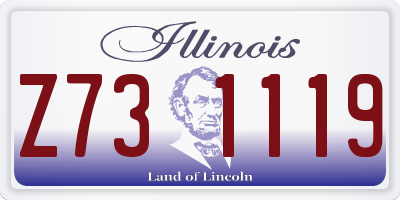 IL license plate Z731119
