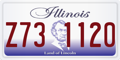IL license plate Z731120
