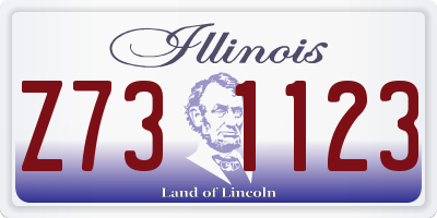 IL license plate Z731123
