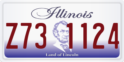 IL license plate Z731124