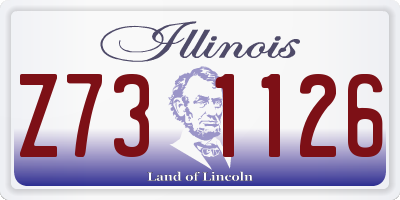 IL license plate Z731126