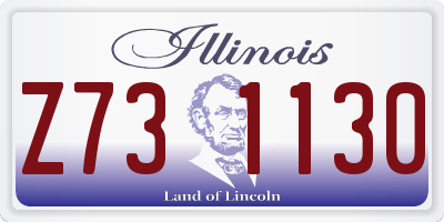 IL license plate Z731130