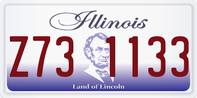 IL license plate Z731133