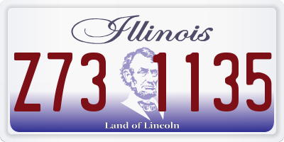 IL license plate Z731135