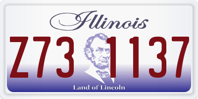 IL license plate Z731137