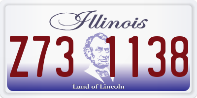 IL license plate Z731138
