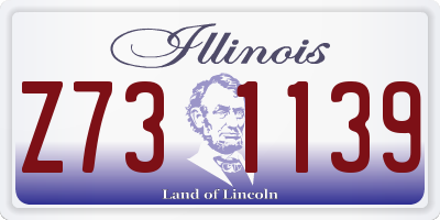 IL license plate Z731139