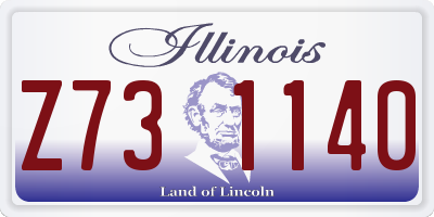 IL license plate Z731140