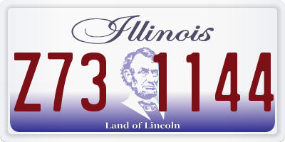 IL license plate Z731144