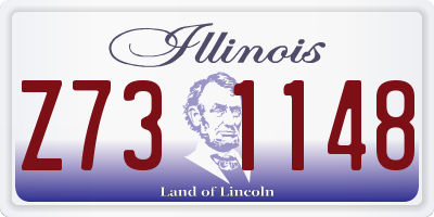 IL license plate Z731148