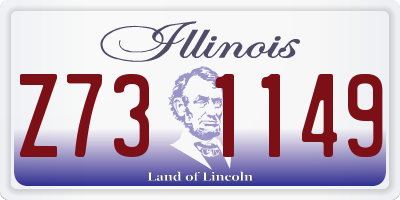 IL license plate Z731149