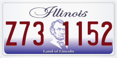 IL license plate Z731152
