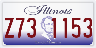 IL license plate Z731153