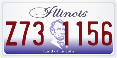 IL license plate Z731156