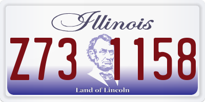 IL license plate Z731158
