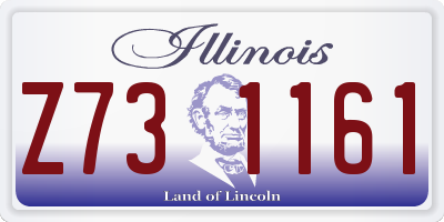 IL license plate Z731161