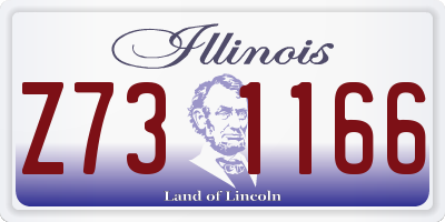 IL license plate Z731166