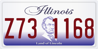 IL license plate Z731168