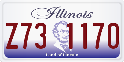 IL license plate Z731170