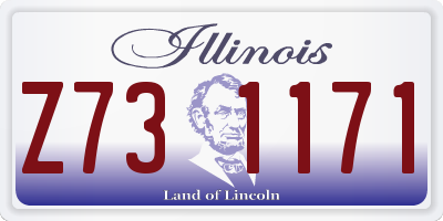 IL license plate Z731171