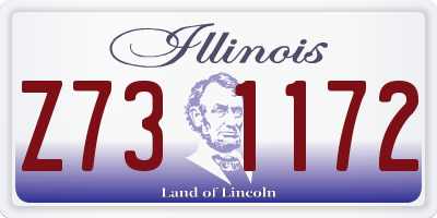 IL license plate Z731172