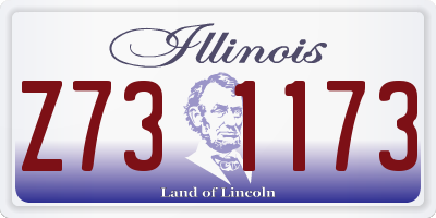 IL license plate Z731173