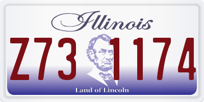 IL license plate Z731174