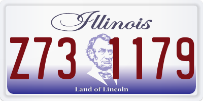 IL license plate Z731179